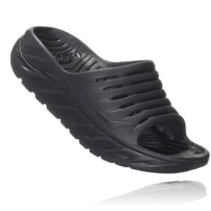 Hoka Black Women's Sandals Recovery Slide